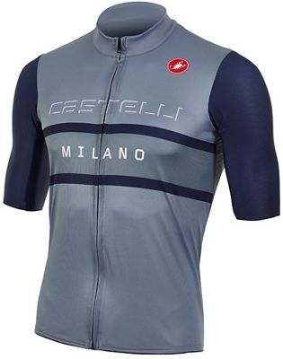 Castelli Milano Jersey (Limited Edition) - Vortex Grey-Navy - XS, Vortex Grey-Navy